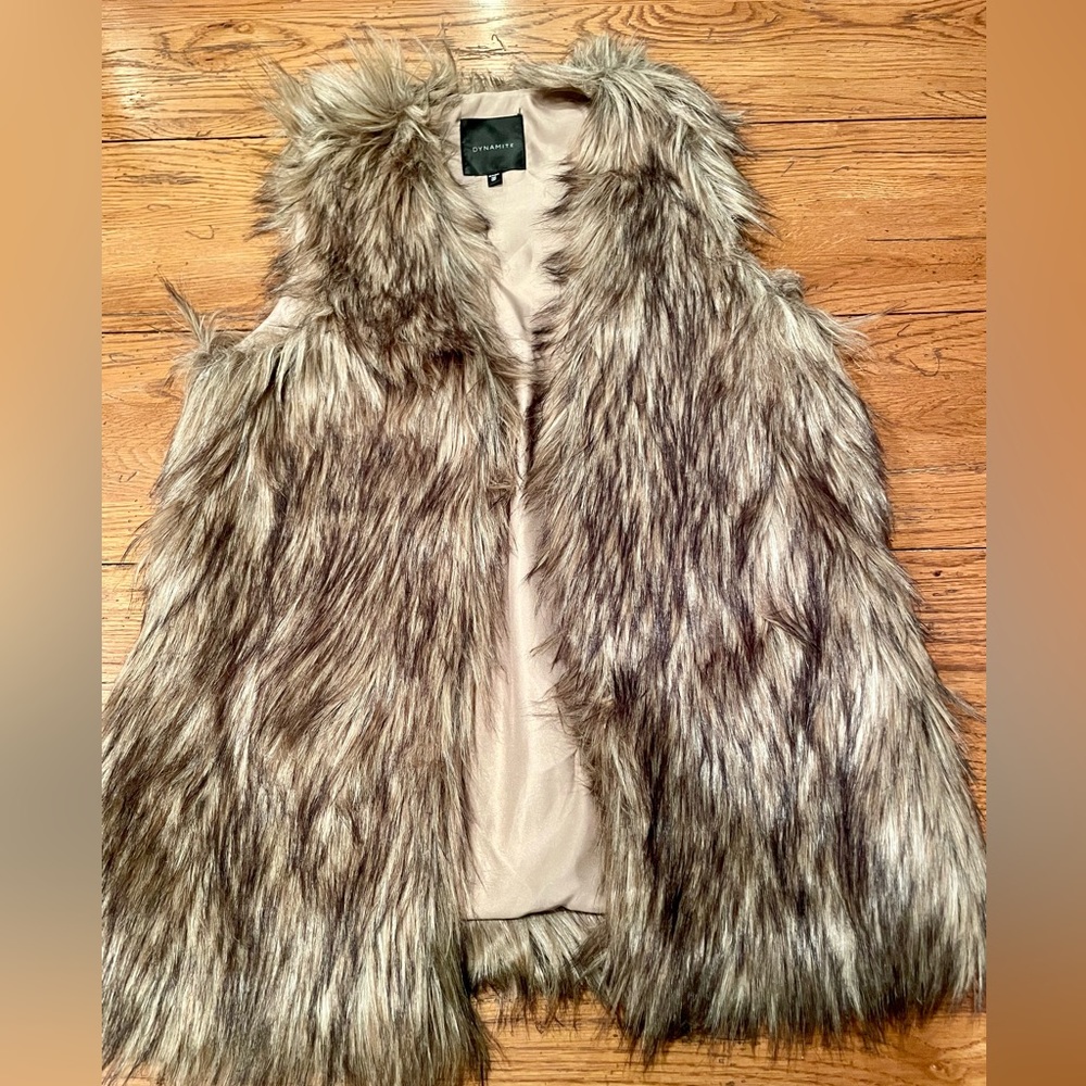 Dynamite Faux Fur Vest